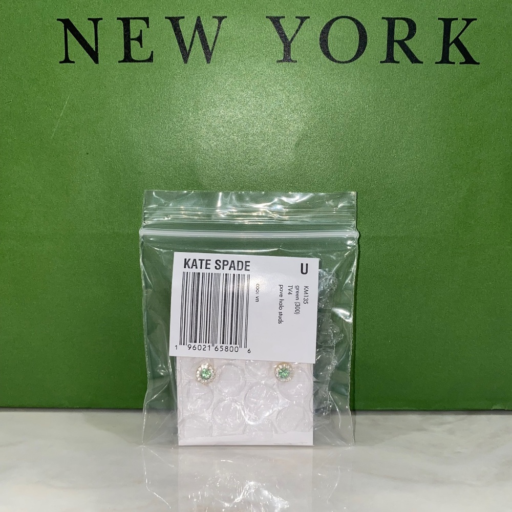 Kate Spade You're A Gem Pave Halo Studs - Picture 5 of 5